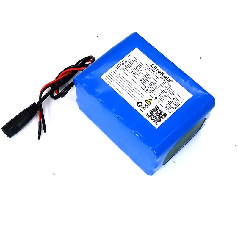 Liitokala-Li-lonバッテリーパック,12v,10ah,18650, 12.6v,10000mah,LED,キセノンランプ,モニター,非常灯,ue