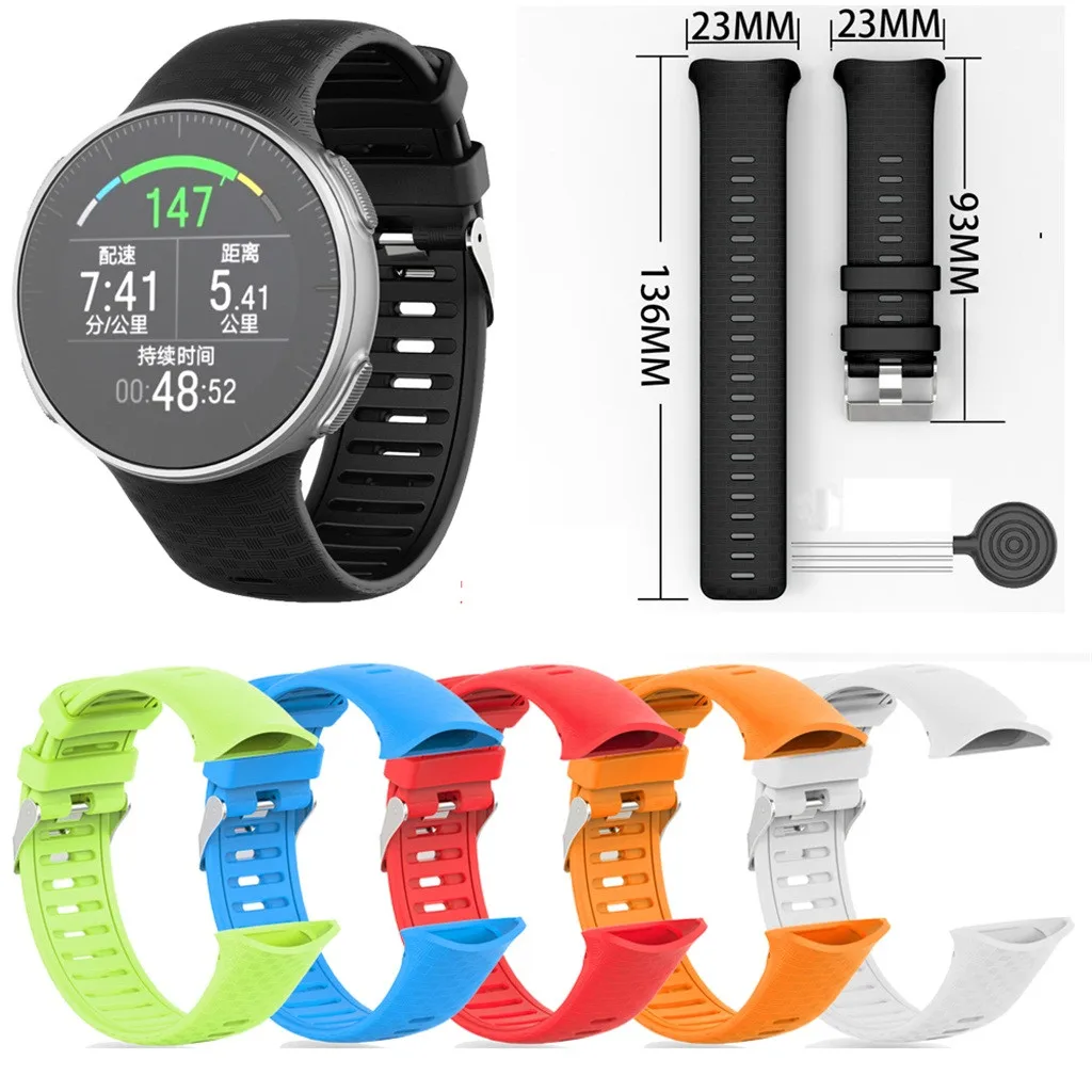 Replacement Silicagel Quick Install Band Strap For Polar Vantage V Watch Quick Release Smart Watch Colorful Accessories