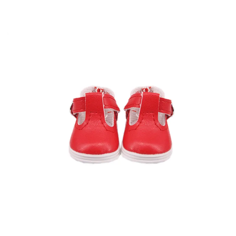 Doll Clothes Shoes 5 CM Shoes Hollow Button Flat Shoes For 14 Inch Dolls Doll Accessories For  Girl`s Toy Gifts