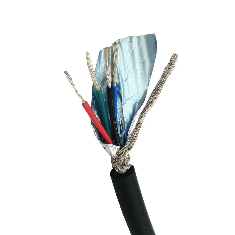 

Flexible Shielded Control Wire 4 Core 0.14,0.2,0.3mm² 100m 26,24,22AWG with Tin-plated Pure Oxygen Free Copper