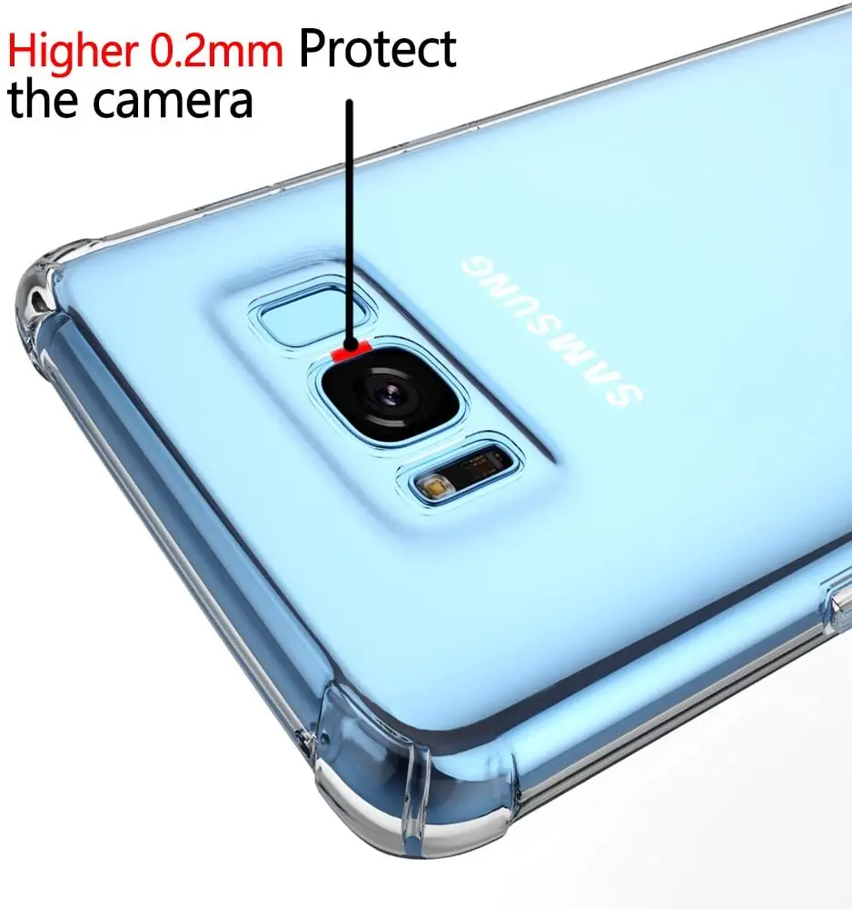 Crystal Silicone Case For Samsung Galaxy S8 S9 S10 Plus S10e Back Cover For Galaxy Note 8 9 10 Plus on A50 A50s A51 A70 A70s A71