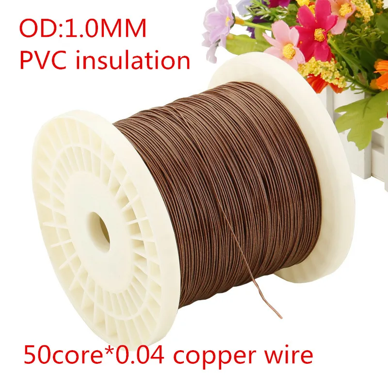 diy earphone wire core OD:1.0MM copper/silver plated/gold plated wire 10m-100m