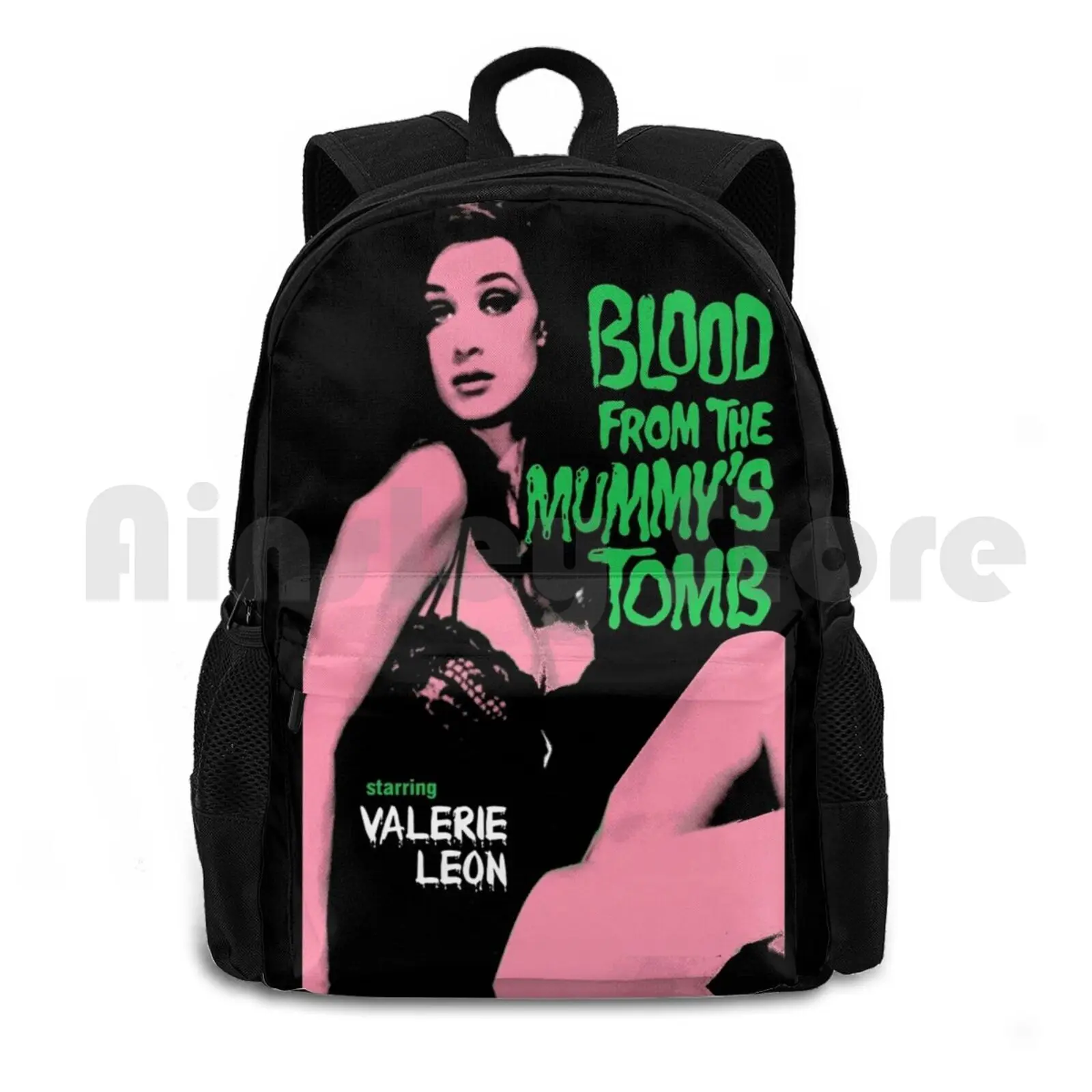 

Valerie Leon Outdoor Hiking Backpack Waterproof Camping Travel Vintage Retro Vintage Movies Classic Cult Movie Horror Terror