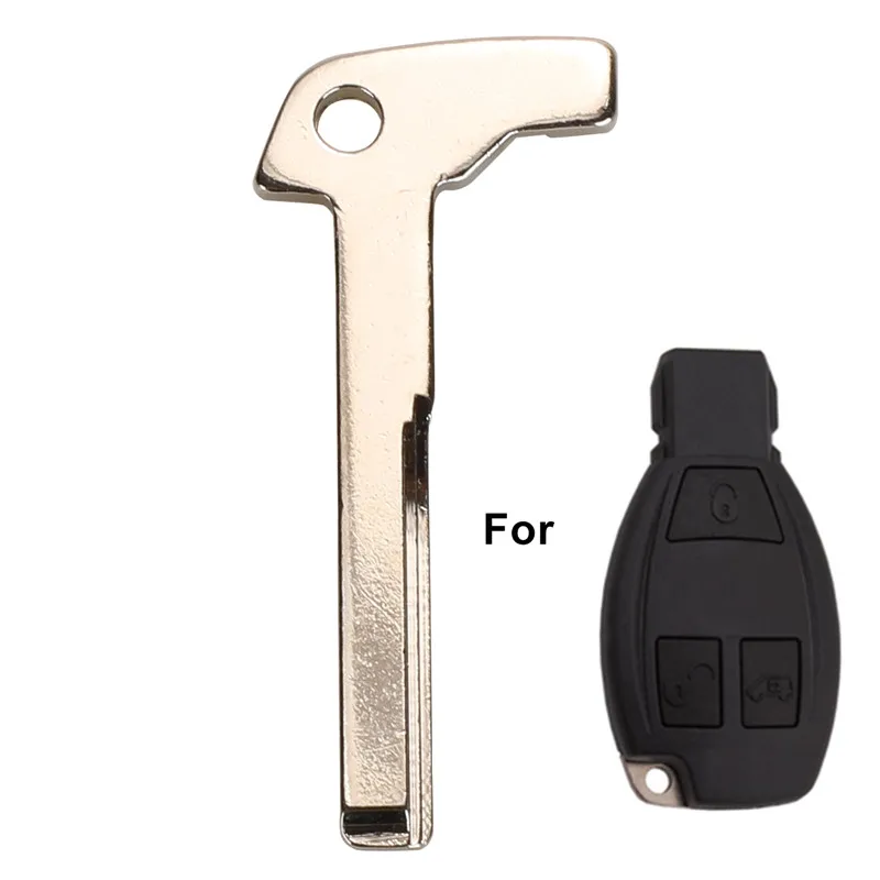 10pcs Uncut Remote key Blade Replacement Emergency Spare Key Blade For Mercedes Benz 2008 E300 C200 C300 S350 S300 S500