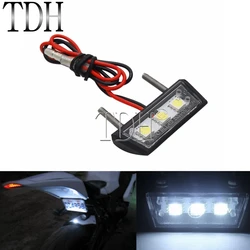 Motorcycle Rear Brake LED Tail Stop Light Lamp Universal Taillight Rear License Plate Light For Dirt Bikes Motocross