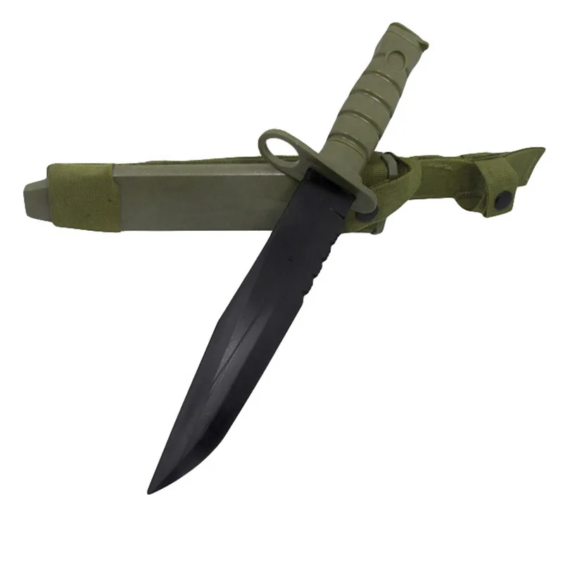 VULPO Airsoft Tactical Combat Plastic M10 Dagger Cosplay Model Toy Knife Training CS Game Bayonet