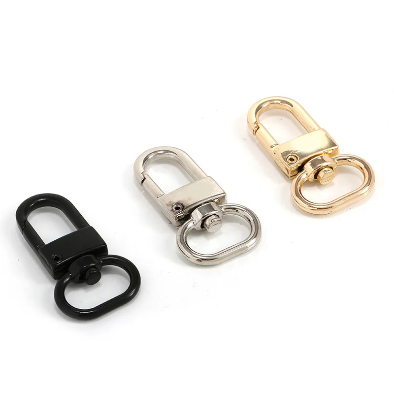 

Metal Swivel Eye Snap Hook Trigger Lobster Clasps Clips for Leather Craft Bag Strap Belt Webbing Keychain