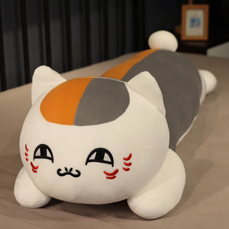 Natsume Yuujinchou Nyanko Sensei 애니메이션 고양이 봉제 인형 장난감, 고양이 베개, 친구 생일 크리스마스 선물, 70cm, 90cm, 110cm