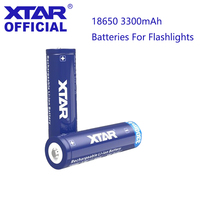 XTAR 18650 Li-ion Battery 3.6V 3300mAh Capacity Max 10A Discharge Current Protection Board 18650 Battery FOR Flashlight