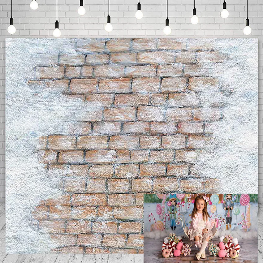 

Avezano Photography Background Brick Texture Stone Floor Christmas Children Portrait Decoration Props Backdrop For Photo Studio