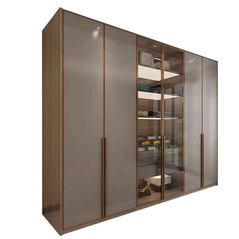 Modern light luxury shoe cabinet cloakroom shut-off cabinet whole house custom-made large wardrobe overall custom-made