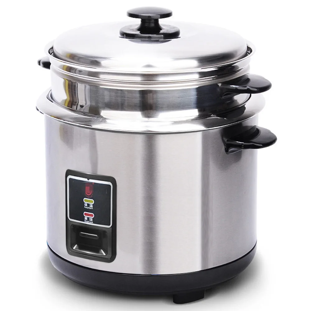 Stainless Steel Rice Cooker Old-Fashioned Household Thickened External Steel Steamer For Steaming And Boiling For Anti-Scalding