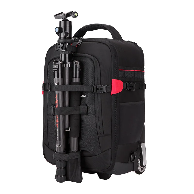 Professional DSLR Camera Trolley Suitcase Bag Video Photo Photography Luggage Travel Trolley Backpack With Wheels