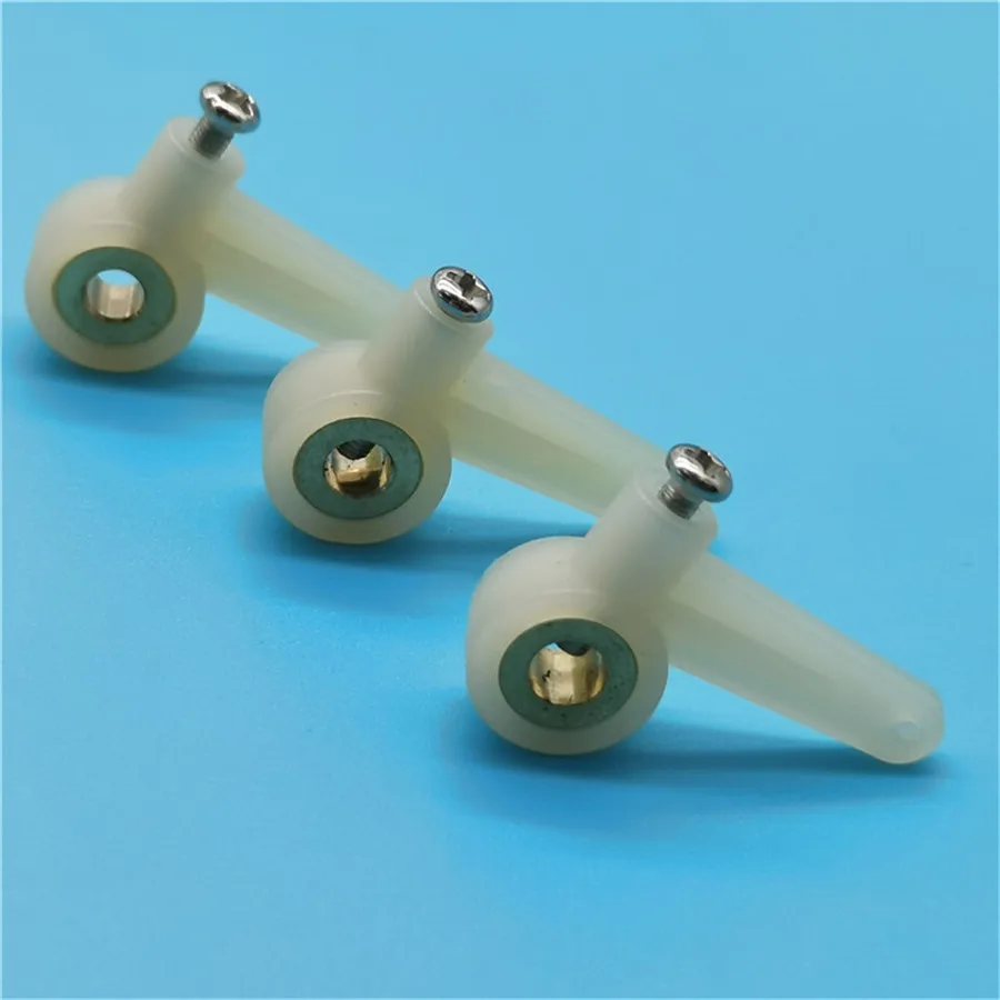 5 Pcs Steering Arms 1/2 Arm  With Screw For RC Airplanes Parts Electric Planes Foam  Model Accessories Color White