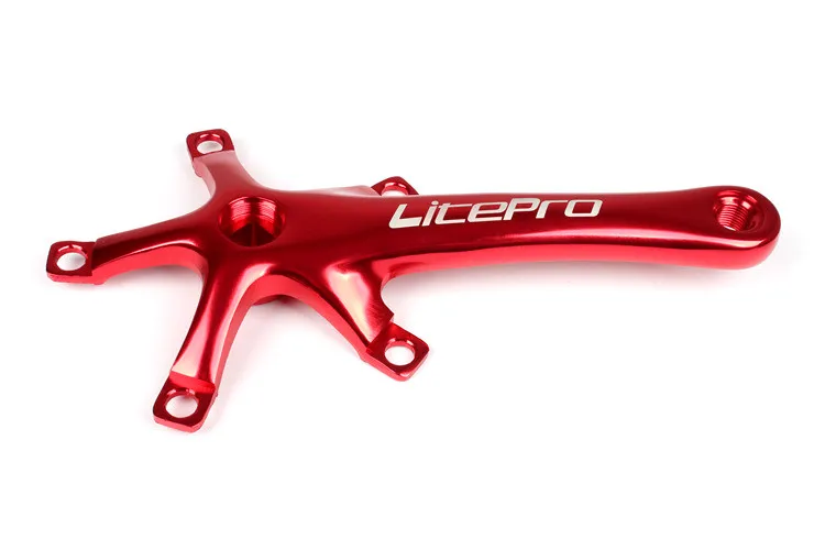 Litepro Faltrad Kurbel Ultra-licht Platz Kurbel 170MM CNC Aluminium Legierung BMX Fahrrad 130BCD Kettenblatt Teile Zubehör – Detail 15