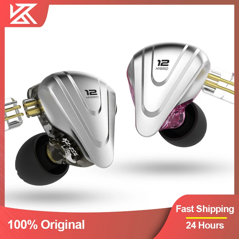 

KZ ZSX 5BA+1DD 12 Unit Terminator Hybrid Metal In-Ear Earphones HIFI Headset Music Sport Earpiece For ZS10 Pro ZAX ASX EDX Z1 S2