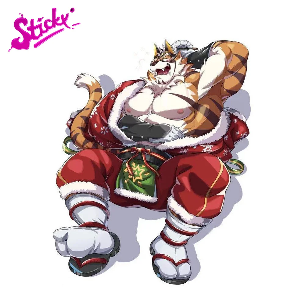 STICKY Sexy Strong Orc Tiger Gay Anime Car Sticker Decal Decor For Bicycle Motorcycle Accessories Laptop Helmet Trunk Wall