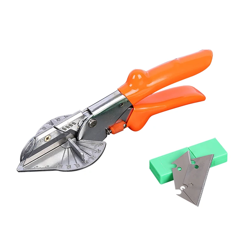 Electricista 45-90 grados Línea de revestimiento de inglete multiángulo universal Tijeras de corte de tubos de plástico Herramientas de plomería para el hogar Carpintería Tijeras de canal universales al por mayor