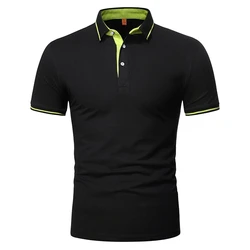 High Quality New Summer Men Polo Shirts Casual Business Short Sleeve Mens Shirts Turn Down Collar Comfortable Polo Shirt Men