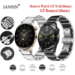 Watchband Ceramic Strap For Huawei Watch GT 3 46mm 42mm Stainless Steel Ceramic Bracelet For Huawei Watch GT3 GT Runner Correa