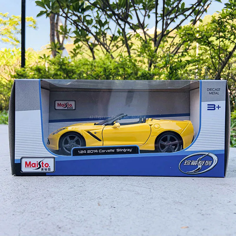 Maiisto-Chevrolet Corvette Oferta Especial Série Modelo de Carro Liga, Simulação Artesanato, Decoração, Coleção Toy Gift, 1:24