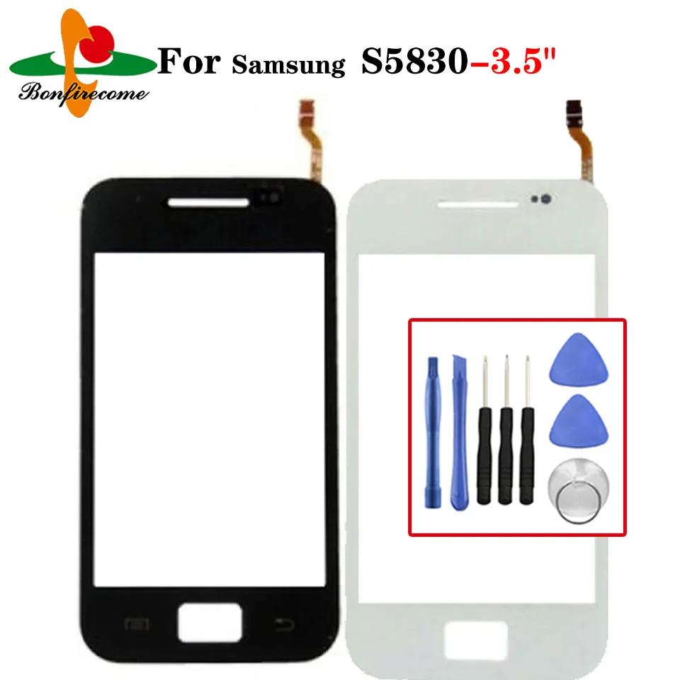 For Samsung Galaxy Ace S5830 S580i GT-S5830 GT-S5830i Touch Screen Sensor Digitizer LCD  Front Glass Lens Replacement