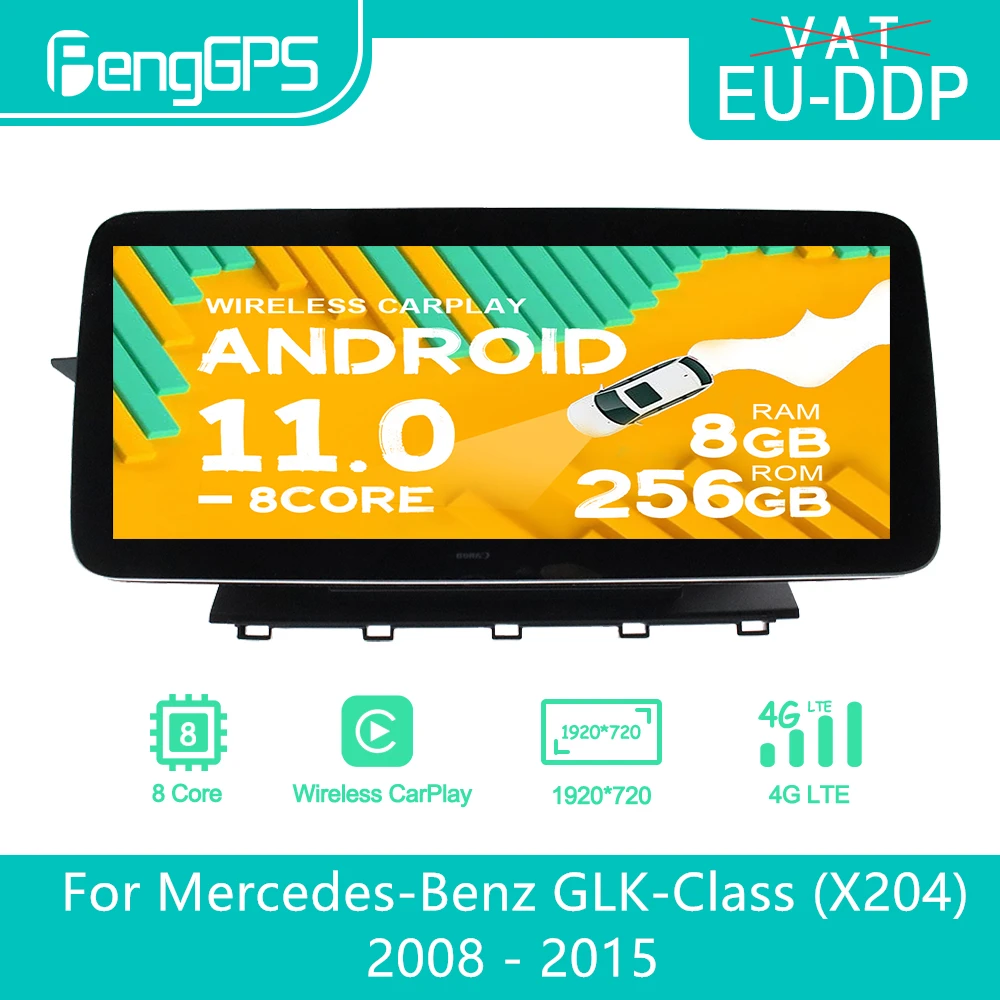 

12.3 inch For Mercedes Benz GLK X204 2008 - 2015 Android Car Radio Stereo Multimedia Player Autoradio Head Unit Touch Screen