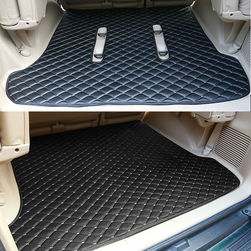 

Leather Car Rear Trunk Floor Mat Carpets For Toyota Land Cruiser Prado 120 FJ120 2003 2004 2005 2006 2007 2008 2009 Accessories