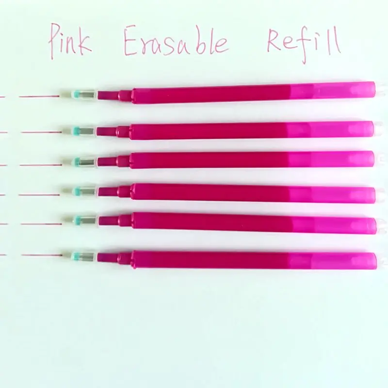 Pink Colors Erasable Gel Ink Pens 0.7mm Point Assorted Erasable Gel Pen Retractable for for Drawing Writing Planner Crossword