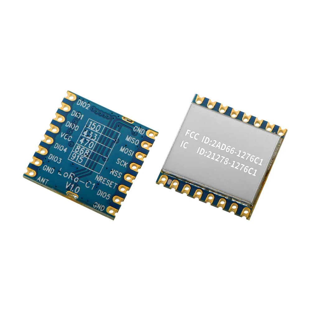 G-NiceRF 2PCS FCC&IC ID  915mhz  LoRa1276-C1   SX1276 LoRa Module 20dBm 100mW 3-5KM small size