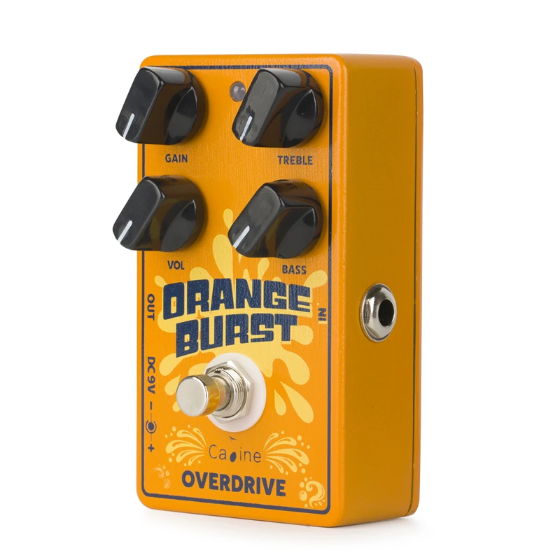 Caline CP-516 Orange Burst Overdrive, pédale d\'effet de guitare électrique, conception True Bypass, pièces et accessoires