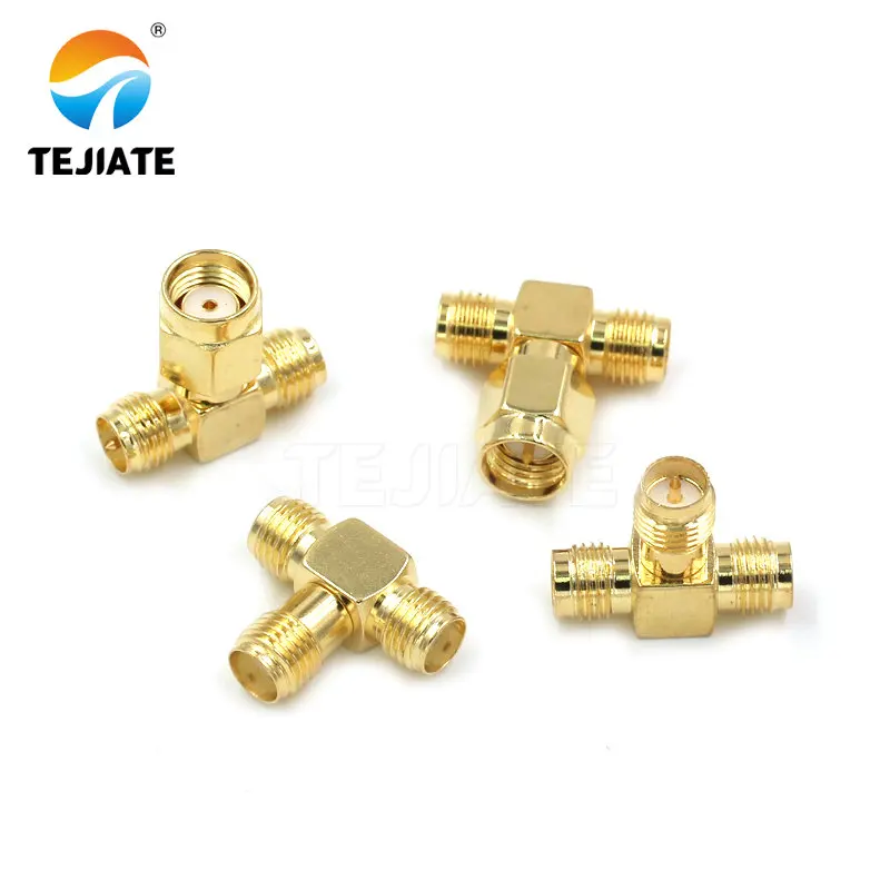 1PCS Three Way SMA Male Header To Female Header Connector RPSMA-KJK SMA-KKK SMA-KKJ  Three Header Adapter