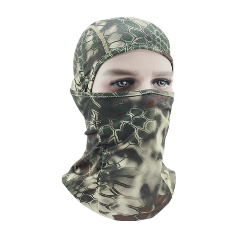 Motorcycle Mask Windproof Riding Mask Python Hat Hood Outdoor Tactical Sun Protection Breathable Dustproof Headgear