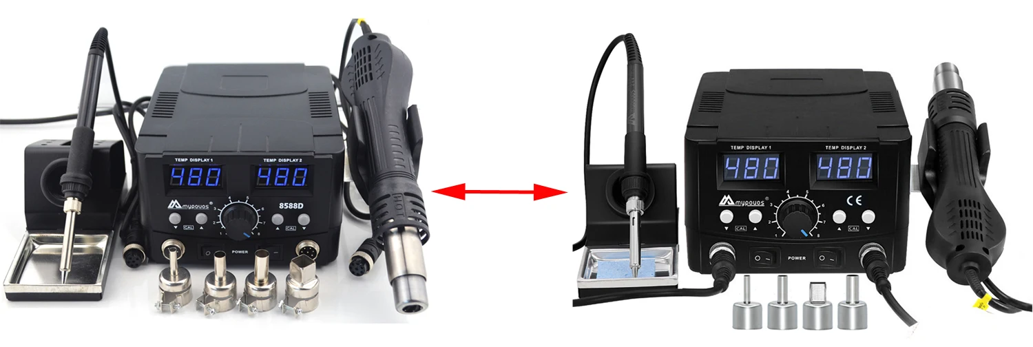 MYPOVOS 8588D-Fer à souder électrique à noyau en céramique, 220V, 70W, 1 pièce par lot