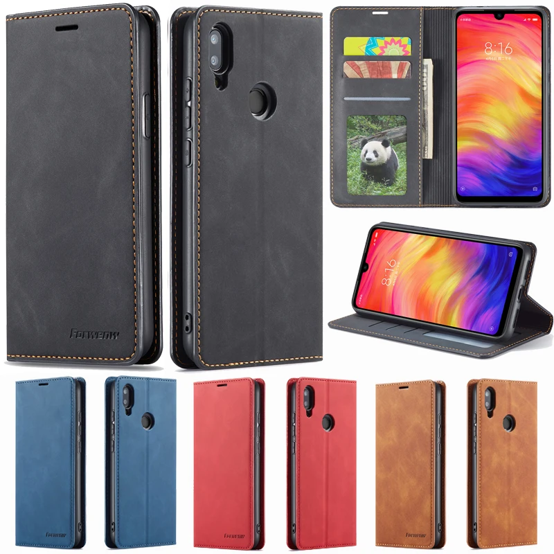 

Business Magnetic Leather Case Cover For Redmi Note 7/8/9 Redmi Note 7/8/9 10 Pro Redmi Note 9 Pro Max Note 9S Flip Wallet Case