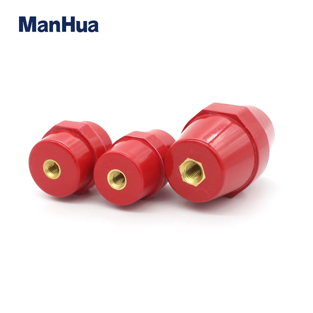 ManHua SM-51 Low Voltage Isolator Busbar Electrical Insulators Conical Busbar Blocks