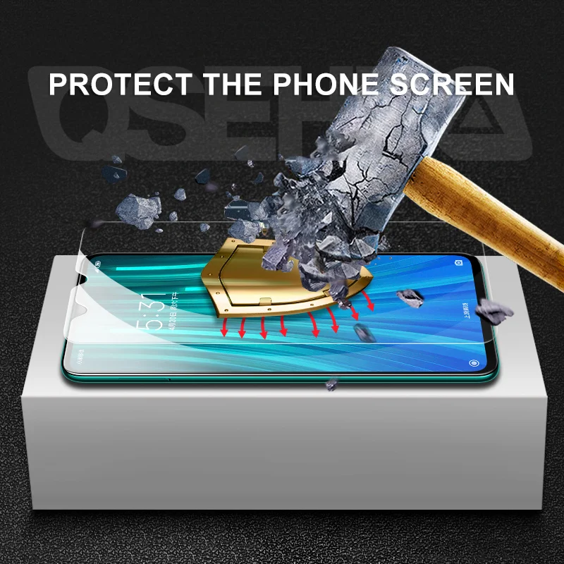 Protector de pantalla completa para móvil, vidrio templado 9D para Xiaomi Redmi 8, 8A, 7, 7A, 6, 6A, 10X Pro, Note 8T, 8, 7, 6 Pro