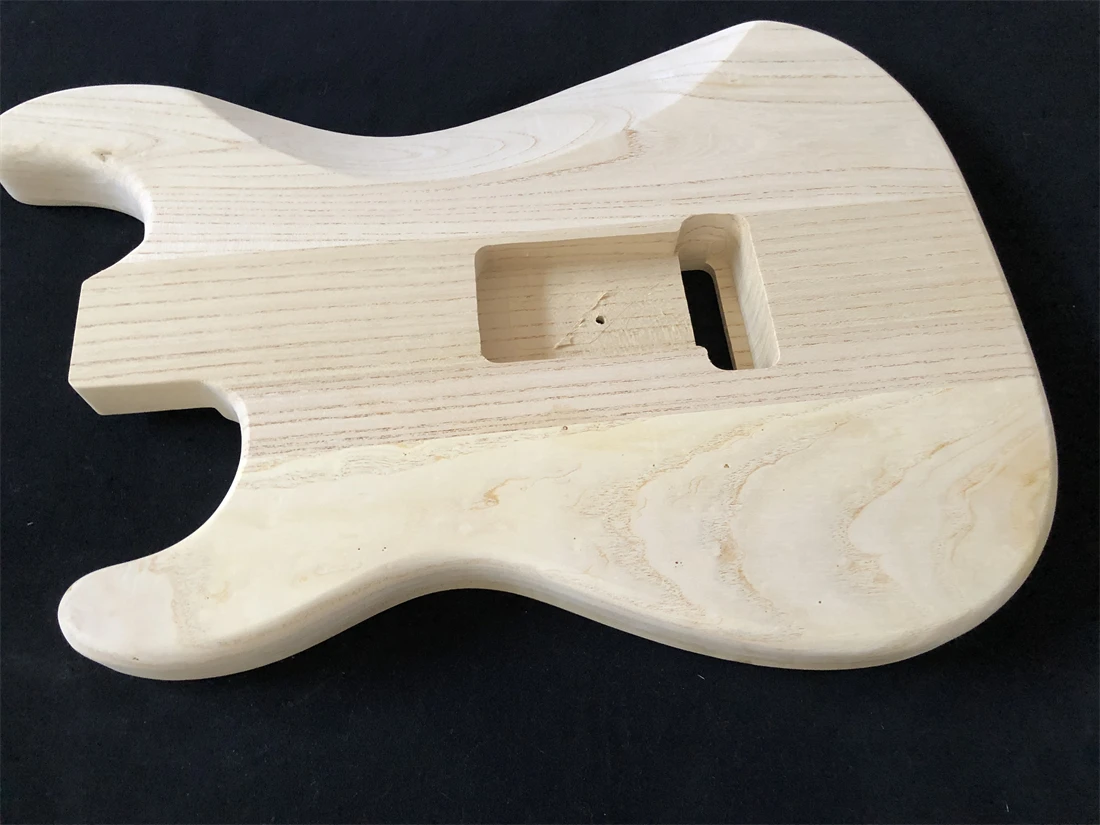 Unfinished Guitar Body, Ash wood SSS Guitar Replacement DIY