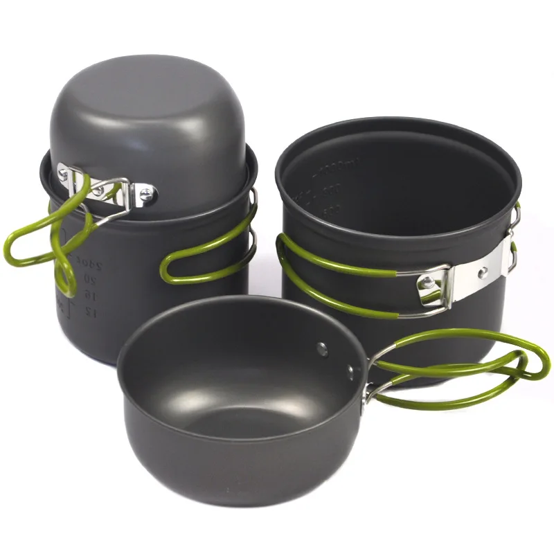 Outdoor Set Pot Cookware Professional Outdoor Non Stick Camping Pot Portable Stove Combination