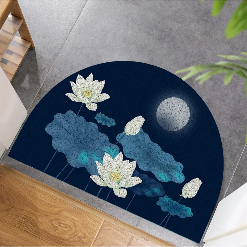 Home Front Door PVC Silk Loop Non-Slip Door Rug Carpet Bath Corridor Small Carpet Foot Pad Living Room Kitchen Rugs