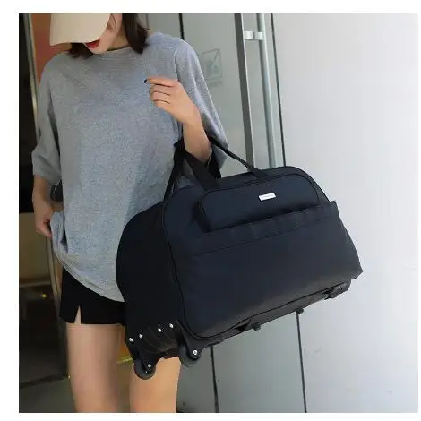 Brand Women Travel Trolley Bag Cabin luggage Travel Rolling Baggage Bag  travel bag on wheels for women suitcase Travel Duffle