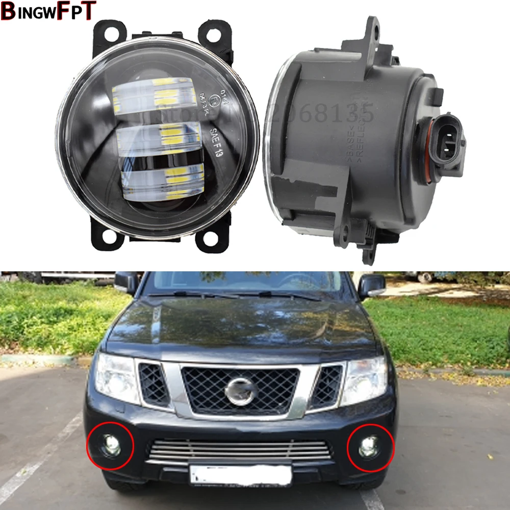 

1 Pair/ Pack LED Fog Light Lamp Front Bumper Light For Nissan Navara D40 2004-2015 For Nissan Leaf 2011-2015