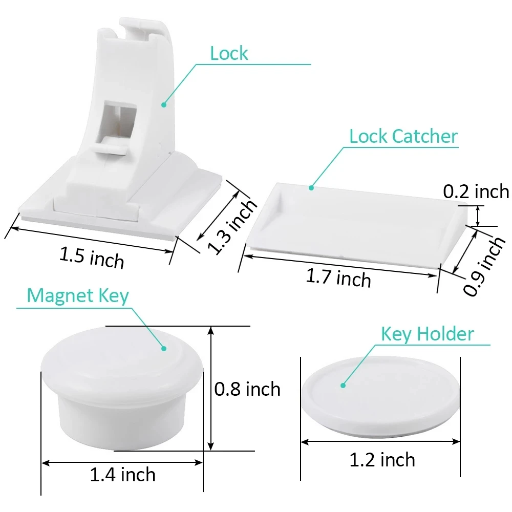 Cerradura magnética para niños, cerrojo de seguridad para puerta de armario, protección infantil, Invisible para cajón