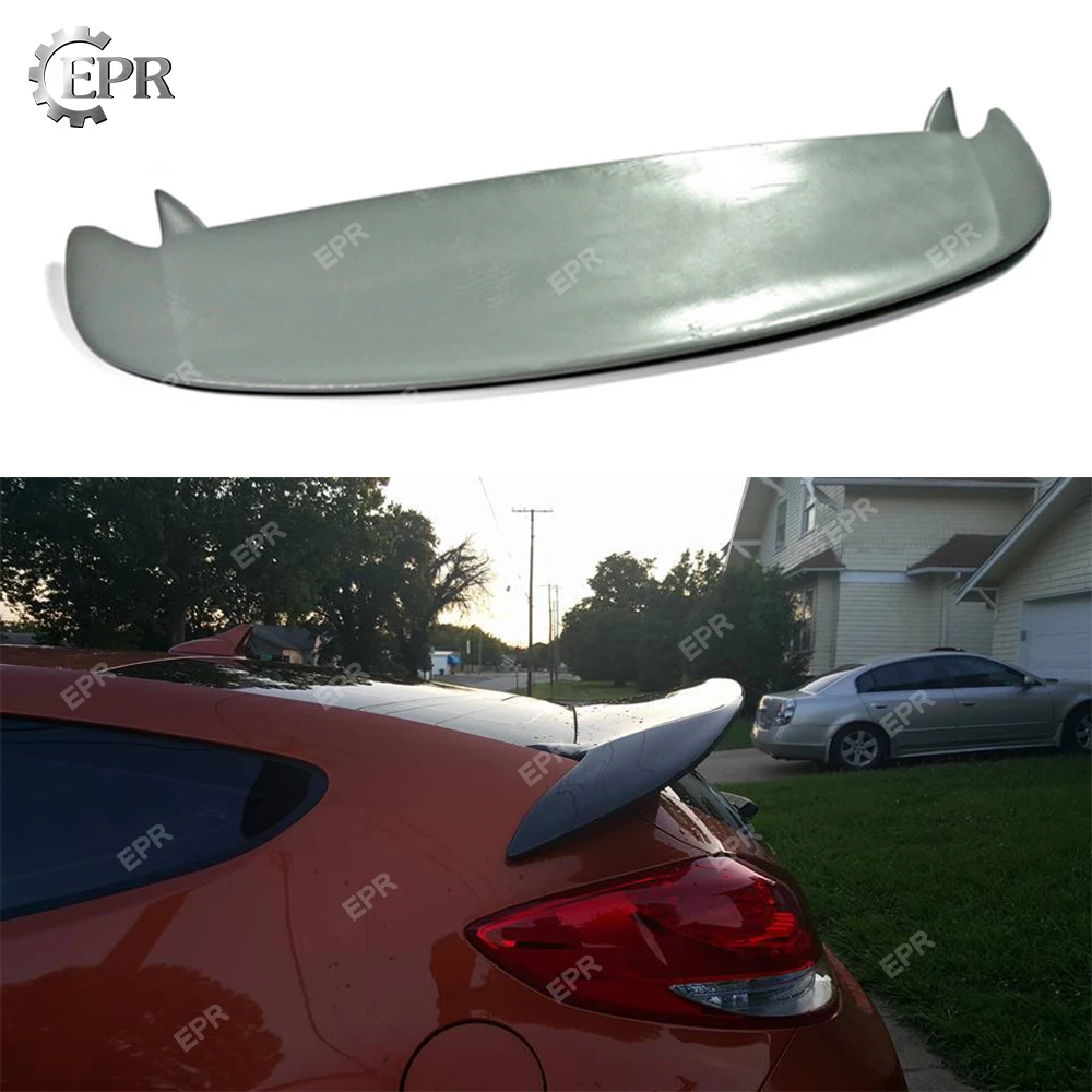 

FRP Roof Wing Lip For Hyundai Veloster Turbo D Style Fiberglass Rear Spoiler Body Kit Tuning Trim Accessories For Veloster