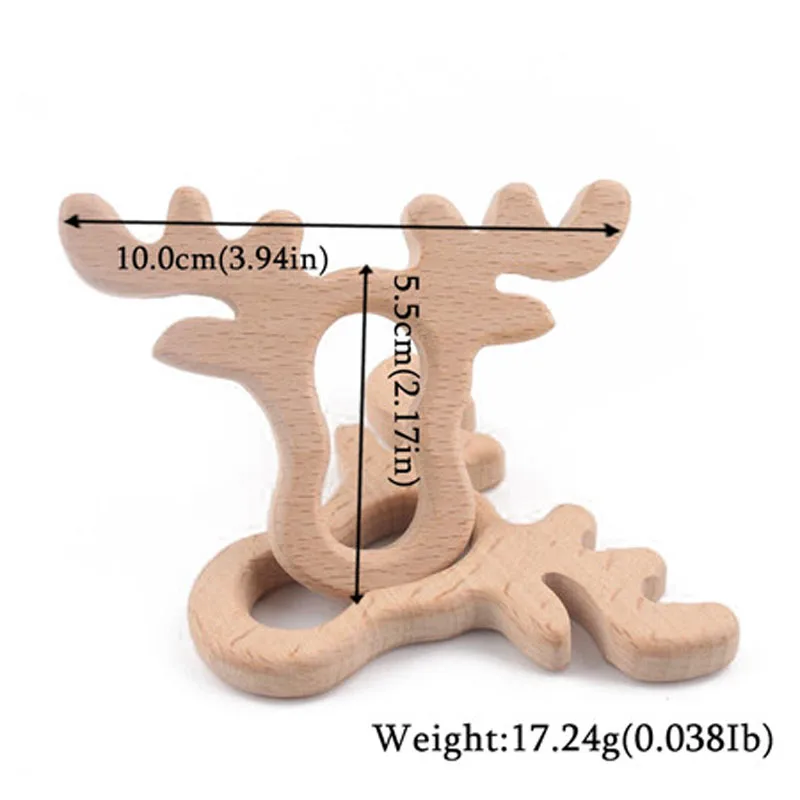 1pc Baby Wooden Teether Food Grade DIY Toys  Wood Necklace Pendant Food Grade Tortoise Koala Whale Turtle Wooden Teething Toys