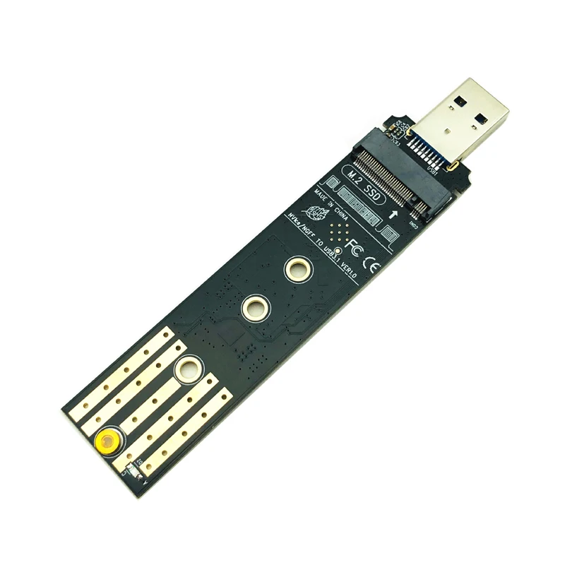 M.2 to USB 3.1 SSD Adapter M.2 NVME PCIe SATA Dual Protocol RTL9210B SSD Board for 2230 2242 2260 2280 NVME SATA M.2 SSD Adapter