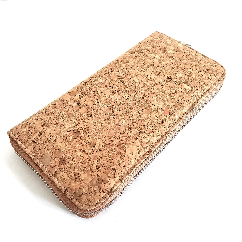 Portugal Traditional Long Cork Wallets for Women with Card Photo Holders Vegan Purse