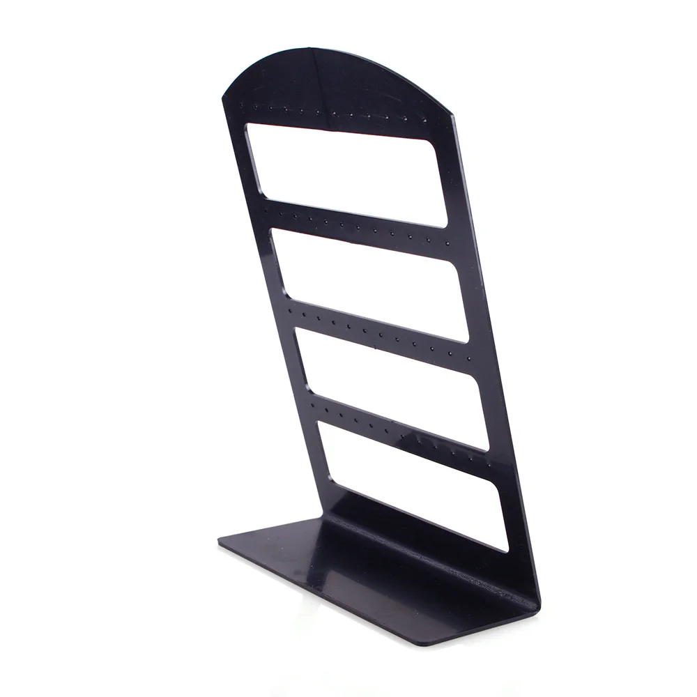 48 Holes Jewelry Organizer Stand Black Plastic Earring Holder Pesentoir Fashion Earrings Display Rack Etagere Jewelry Display
