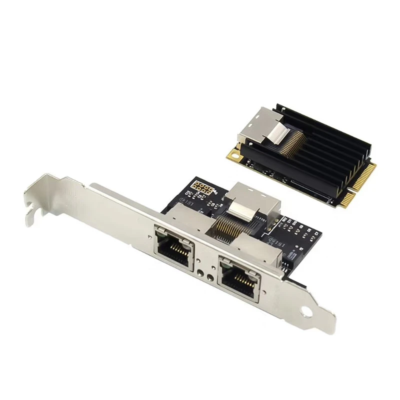 MINI PCIE Gigabit Ethernet Network Card Mini PCIe Dual Port 1000M RJ45 LAN Card Chipset I350 for Industrial Server