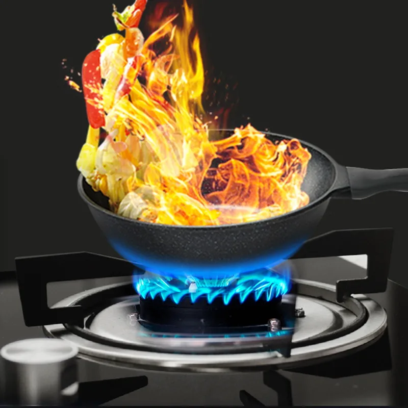 Supor สแตนเลส MS29แก๊สแบบธรรมชาติคู่ฝังอยู่ในกองไฟสูงบนโต๊ะในประเทศ